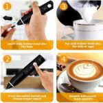 2 in 1 Electric Rechargeable Coffee Beater and Milk Frother - Image 2
