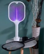 2 in 1 Rechargeable Electronic Mosquito Bat Racket Insect Killer Lamp - Image 2