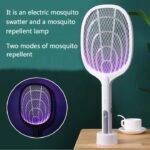 2 in 1 Rechargeable Electronic Mosquito Bat Racket Insect Killer Lamp - Image 7