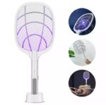 2 in 1 Rechargeable Electronic Mosquito Bat Racket Insect Killer Lamp - Image 6