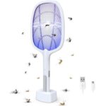 2 in 1 Rechargeable Electronic Mosquito Bat Racket Insect Killer Lamp - Image 4