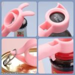 4 in 1 Bottle Opener Multifunctional Beer Opener Multi Purpose Can Open Corkscrew Jar Opener Kitchen Gadget - Image 2