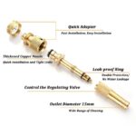 Brass Nozzle Water Spray Gun Jet Hose Nozzles Pipe High Pressure For Car,Bike,Window Cleaning Sprayer And Plants Gardening Washing (Without Pipe) Golden - Image 2