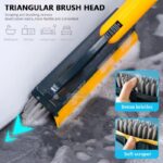 Floor Scrub Brush 2 In 1 Cleaning Brush Long Handle Removable Wiper Magic Broom Brush Squeegee Tile Kitchen Cleaning Tools - Image 3
