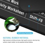 Keyboard Shortcut Mouse Pad, Office/Excel/Word/PPT Shortcuts Cheat Sheet Mat, Quick Key Super Large Anti-Slip Keyboard Pad wit Clear Shortcut Key - Image 5