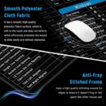 Keyboard Shortcut Mouse Pad, Office/Excel/Word/PPT Shortcuts Cheat Sheet Mat, Quick Key Super Large Anti-Slip Keyboard Pad wit Clear Shortcut Key - Image 3