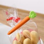 Magnetic Sealing Carrot Clips Pack Of 5 With Container Carrot Shape Clips - Image 5