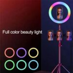 MJ26 | RGB LED Ring Light | 26cm light with Phone Clip wall Phone Video Beauty - Image 3