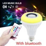 Multifunctional LED Music Light Bulb Bluetooth Speaker RGB Changing Lamp Wireless Stereo Audio - Image 2
