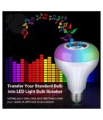 Multifunctional LED Music Light Bulb Bluetooth Speaker RGB Changing Lamp Wireless Stereo Audio - Image 5