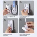 Toothpaste Dispenser Holder for toothbrush New Automatic Auto Toothpaste Dispenser bathroom accessories Mounted Toothpaste Squeezer for Bathroom - Image 4