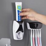 Toothpaste Dispenser Holder for toothbrush New Automatic Auto Toothpaste Dispenser bathroom accessories Mounted Toothpaste Squeezer for Bathroom - Image 3