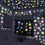 Pack of 100 - 3D Stars Glow In The Dark Wall Stickers Luminous Fluorescent Wall Stickers For Kids Baby Room Bedroom Ceiling Home Decor - Image 2
