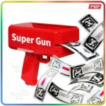 Rain Money Gun Paper Spary Machine Toy Gun Money Gun With 100 Pcs Play Money Cash Gun Party Supplies