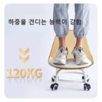 Rotatable Transparent Heavy Duty Chair with Wheels – 360° Swivel Office Chair for Home Study and Workspace Durable and Modern Chair for Adults and Kids Acrylic Transparent Chair with Wheels - Image 3