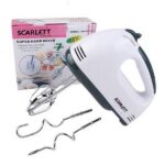 Scarlett Hand Mix Beater 7 Speed Egg Beater with Chrome Beater Plus Dough Hook - Image 2