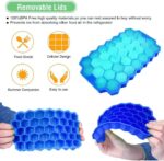 37 Cavity Ice Cube Mould Tray for Freezer Silicone Shape Honeycomb Chocolate Cake Maker Ice Trays for Chilled Drinks Reusable Multicolor - Image 3