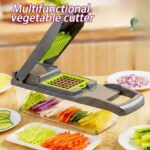 16 IN1 Mandoline Slicer Veggie Food Chopper Vegetable Cutter Tomato Carrot Grater Cheese French Onion Shredders Kitchen Tool - Image 5