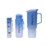 3pcs Gradient Water Bottles Set Portable Large Gradient Color Straw Sports Tumblers Perfect For Outdoor Fitness Family Camping Parties School Supplies And Perfect Birthdays - Image 5