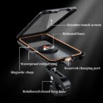 Acrunu Motorcycle Phone Holder MTB Waterproof Cell Phone Holder Bike Phone Holder Rotation Electric Scooter Holder - Image 7