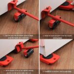 Furniture Lifter Easy to Move Slider 5 Piece Mobile Tool Set, Heavy Furniture Appliance Moving and Lifting System - Maximum Load Weight 4 Wheeled Mover Roller 1 Wheel Bar Hand Tools Set - Image 6