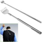 New Expandable Back Fork Scratch Practical Telescopic Pocket Scratching Massage Kit Stainless Steel Scratcher Handy Pen Clip Back Scratcher Relax Back Massager - Image 2