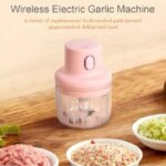 Portable Electric USB Rechargeable Fruit Vegetable Onion Garlic Cutter Mixer Blender Mincer Grinder Food Speedy Chopper Cordless - Image 3