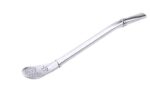Stainless steel straw spoon Coffee stirring spoon filter spoon Juice straw filter spoon - Image 6