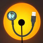 Sunset Lamp (WITH OUT REMOTEUSB) Sunset Lamp LED Rainbow Neon Night Light Projector Photography Wall Atmosphere Lighting for Bedroom Home Room Decor Gift - Image 3