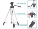5 Feet Video Stand 330 Big Tripod Mobile Stand For Mobile and DSLR Camera Video Capturing Tripod Stand - Image 2