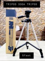 5 Feet Video Stand 330 Big Tripod Mobile Stand For Mobile and DSLR Camera Video Capturing Tripod Stand - Image 6