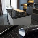 60CMx2M Self Adhesive Black Marble Sheet for Kitchen-Anti Oil and Heat Resistant Wallpaper - Image 3
