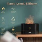 Flame Humidifier And Aroma Diffuser Realistic Flame Effect Portable and Versatile Usage - Image 3