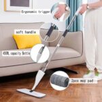 Water Spray Mop Flat Spray Mop Microfiber Spray Mop Floor Cleaning Easy to Fill and Refill Machine Washable Mop 360 Degree Spray Multi Surface Spray Mop Refillable Bottle Mop Pad - Image 4